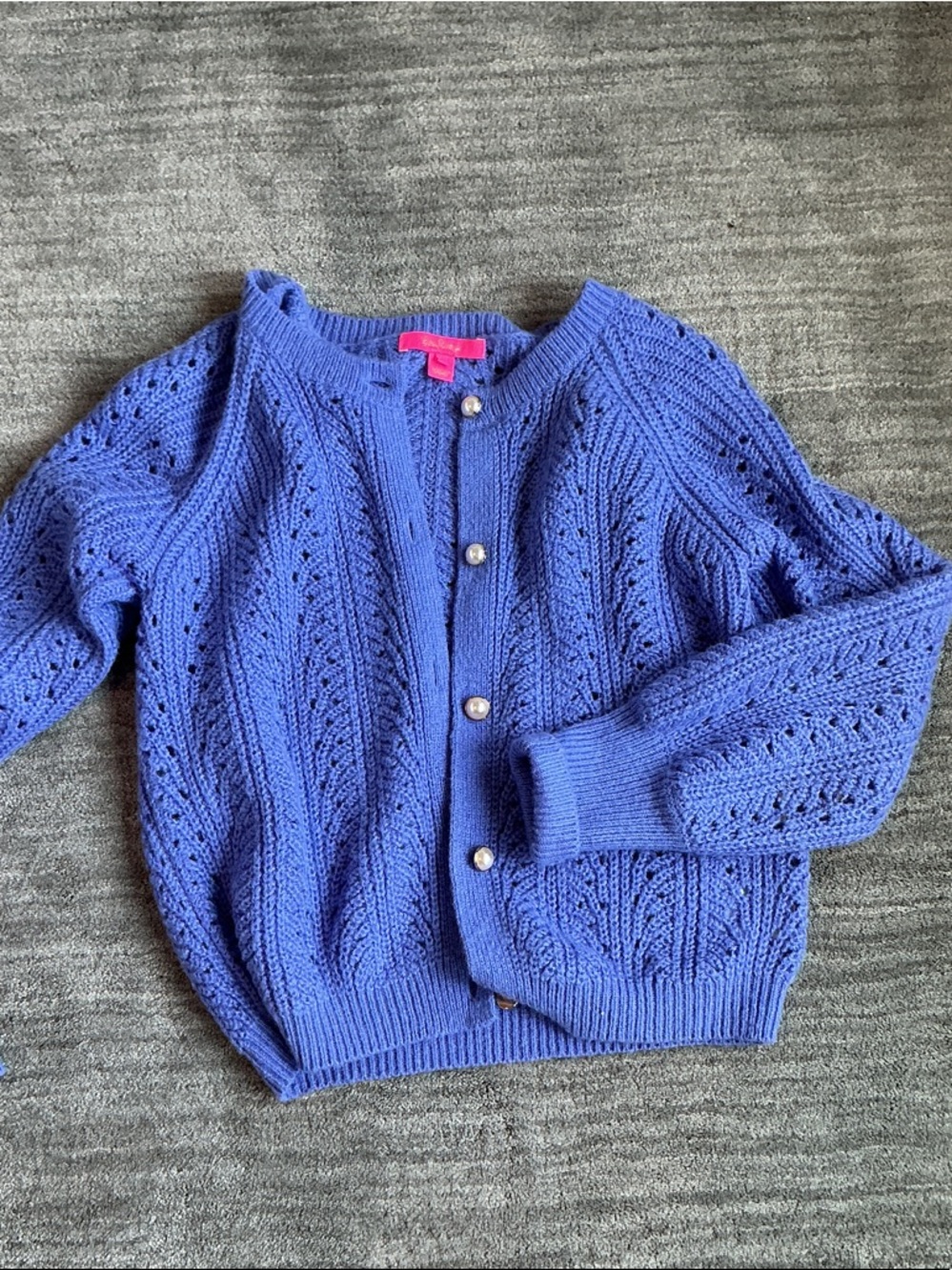 Lilly Pulitzer Zabrina Periwinkle Knit Tank and cardigan sweater set - Picture 4 of 4